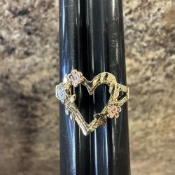 14k Heart Ring Size 9