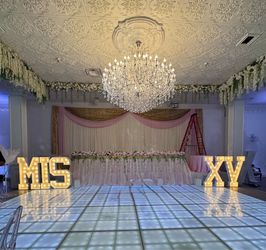 “MIS XV” 4ft letters