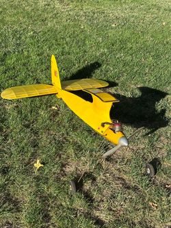 Vintage Large SAM 27 RC Airplane w/ McCoy Red Head Engine