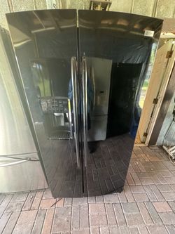Black refrigerator