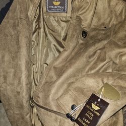 EA Collections Italy Style Men's Suede Jacket (L)New