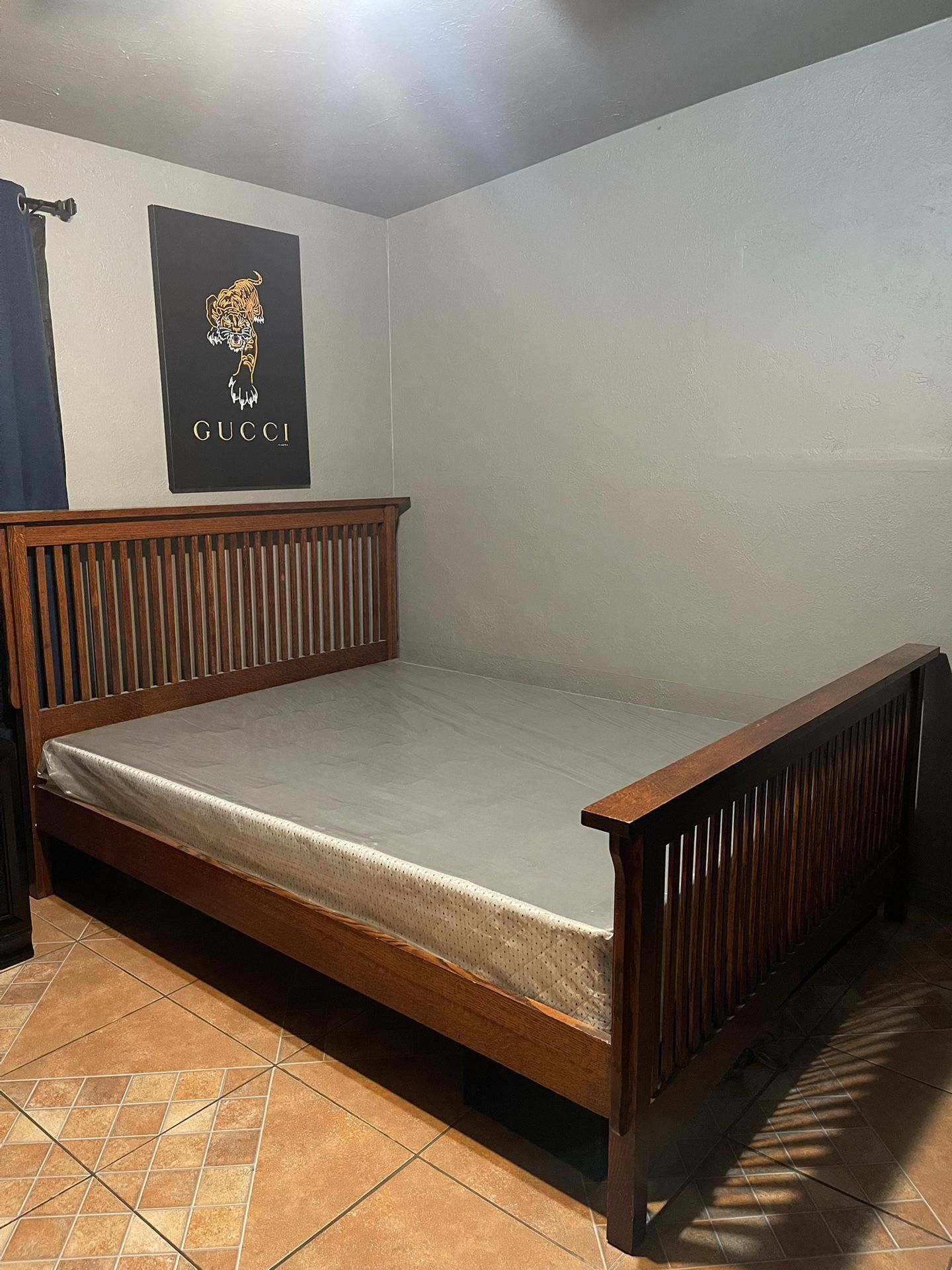 Queen Bed Frame W/ Headrest