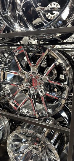 24s chrome wheels tires new 6x139 Chevy Gm