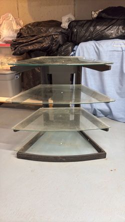 Free glass TV stand