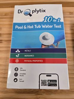 Droplytix 10-in-1 Pool & Hot Tub Water Test Kit. 60 boxes