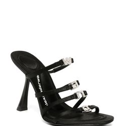 Alexander Wang Heels Nala 105mm Logo-plague Sandals