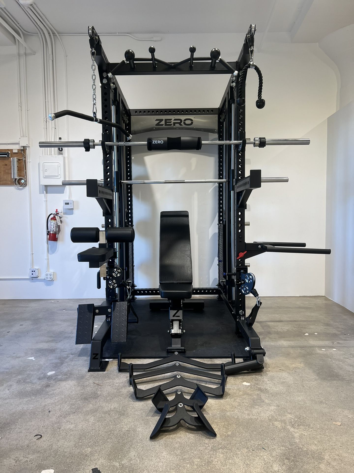 Smith Machine 500 | Adjustable Bench | 245lb Cast Iron Olympic Weights | 7ft Olympic Bar | Fitness | Gym Equipment | FREE DELIVERY/INSTALLATION 🚚 🛠️