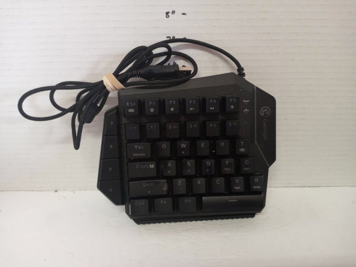 GameSir GK100 One Handed Mechanical Gaming Keyboard LED Backlit USB Wired Game Keypad Mini 34 Programmable Keys