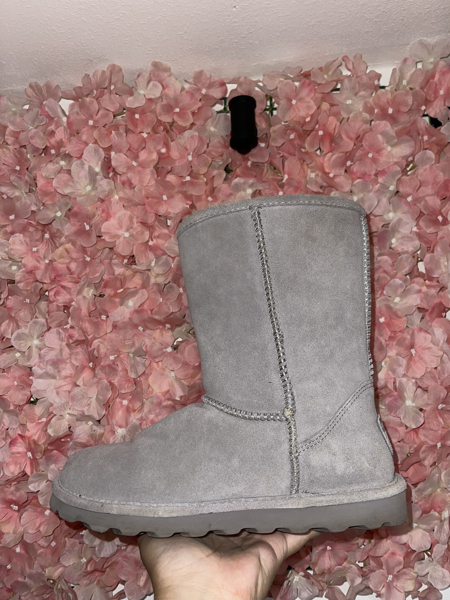 Grey Bearpaw Short Boots