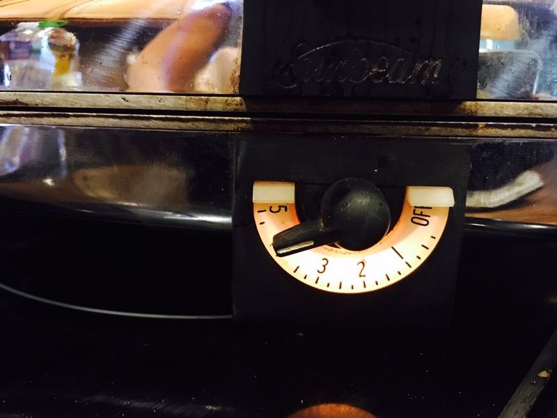 Vintage Sunbeam CG Chrome Waffle Iron Maker Baker Grill Griddle Cloth Cord 1950's