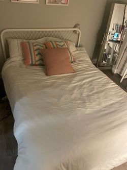 IKEA Queen Bedframe and Hagesund Mattress