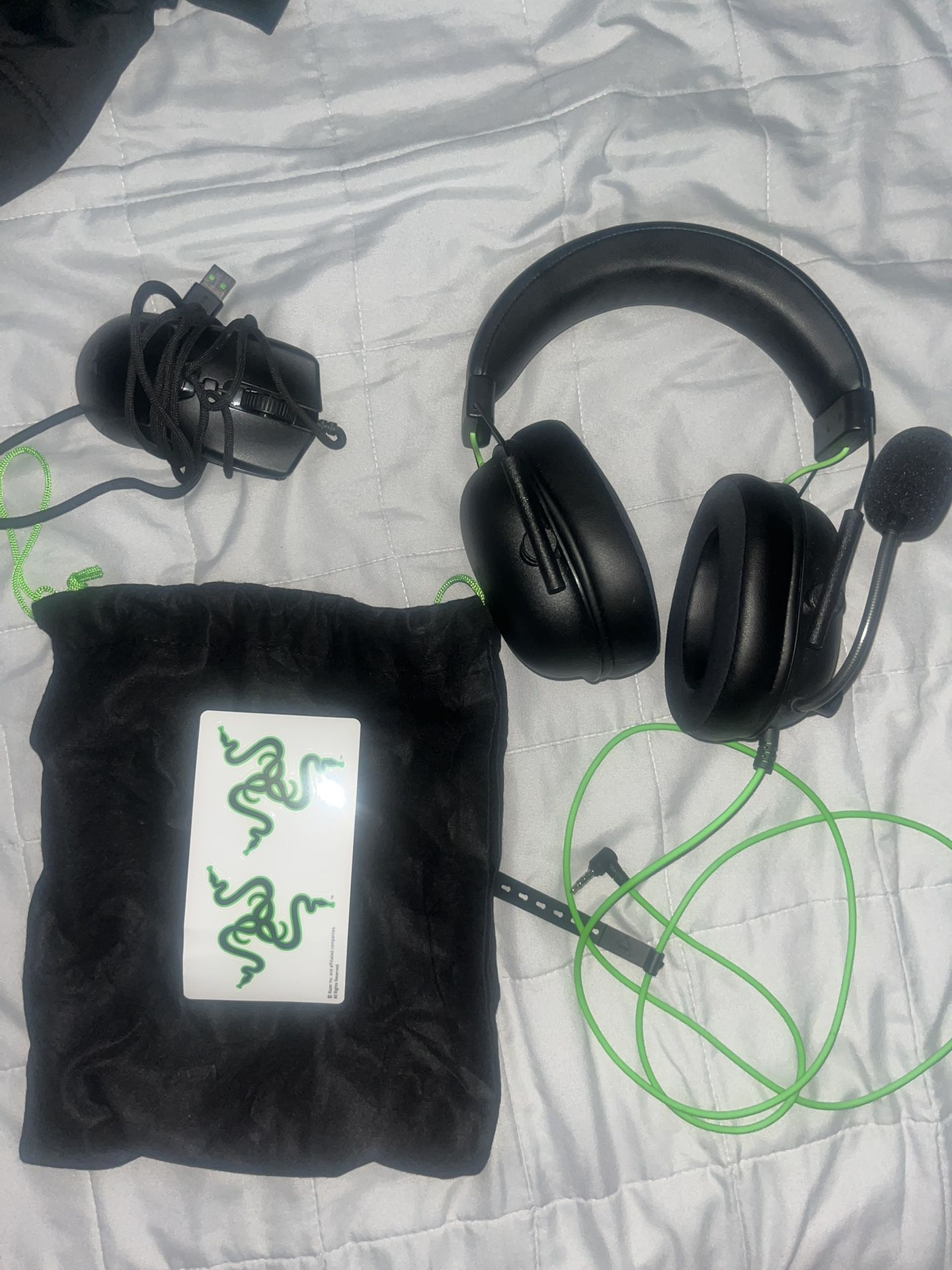 Razer Headset And Gaming Mouse