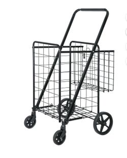 Folding Shopping Cart Multi-purpose Utility Cart Trolley Large Capacity