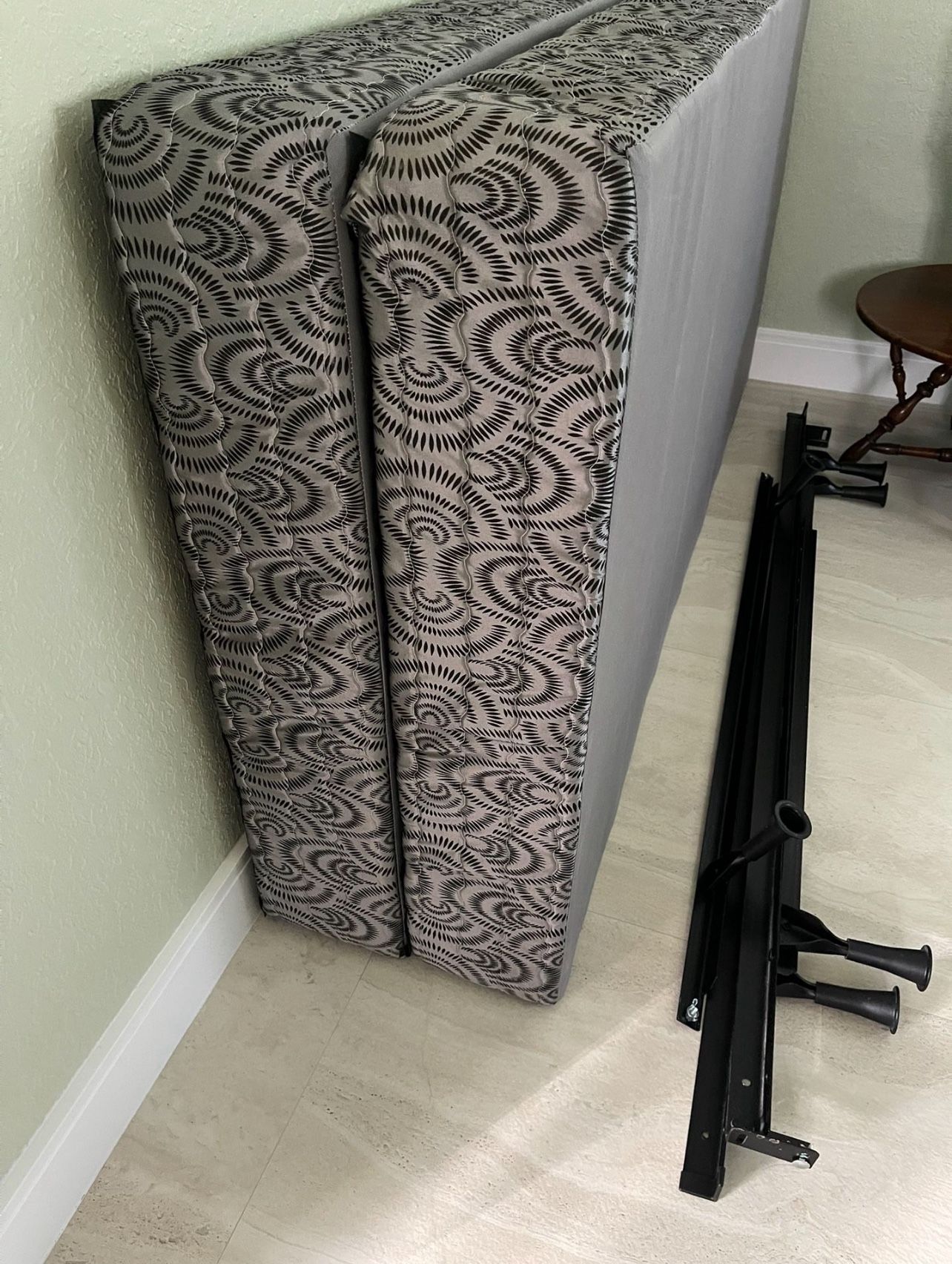 King Bamboo Mattress With Frame & Box Spring