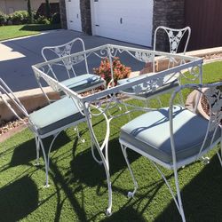 Vintage Table Set Missing Glass