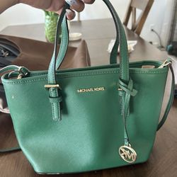 Green Michael Kors bag