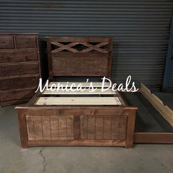Solid Wood Full/Twin Trundle FRAME & Chest $880