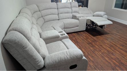 New Fabric Recliner Sectional Couch