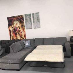 Altari Slate 2-Piece Sleeper Left-Arm Facing Sectional With Chaise
Ashley Furniture$10 Down Payment And Financing Available