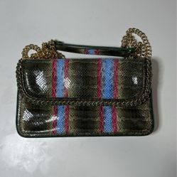 Henri Bendel Snakeskin Print Shoulder Bag