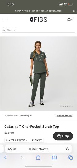 Figs Scrub Set In Limited Edition Color Moss
