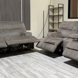 Costco Electric Sofa and Loveseat Set  –  Certified Clean + Free OC Delivery