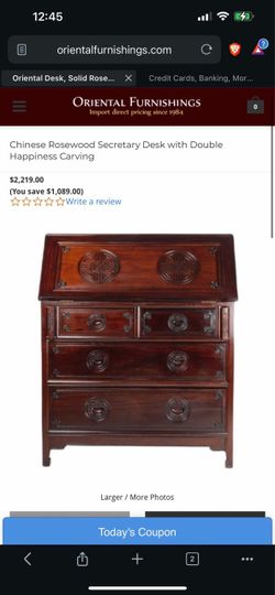 Antique secretary desk