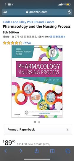 Pharmacology and the Nursing Process 8th Edition