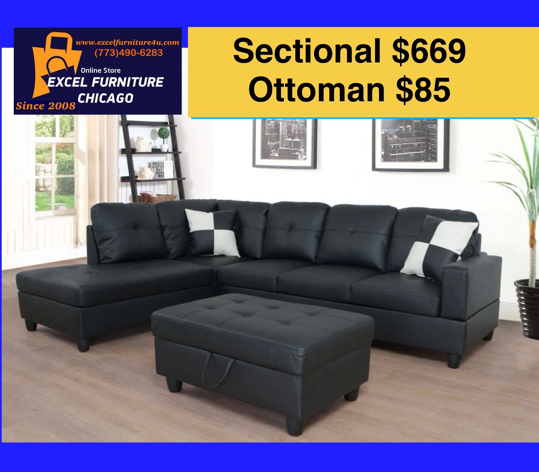 💫FREE DELIVERY💫Brand New Sectional Sofa Couch 