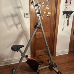 2-in-1 vertical climber and exercise bike machine. It