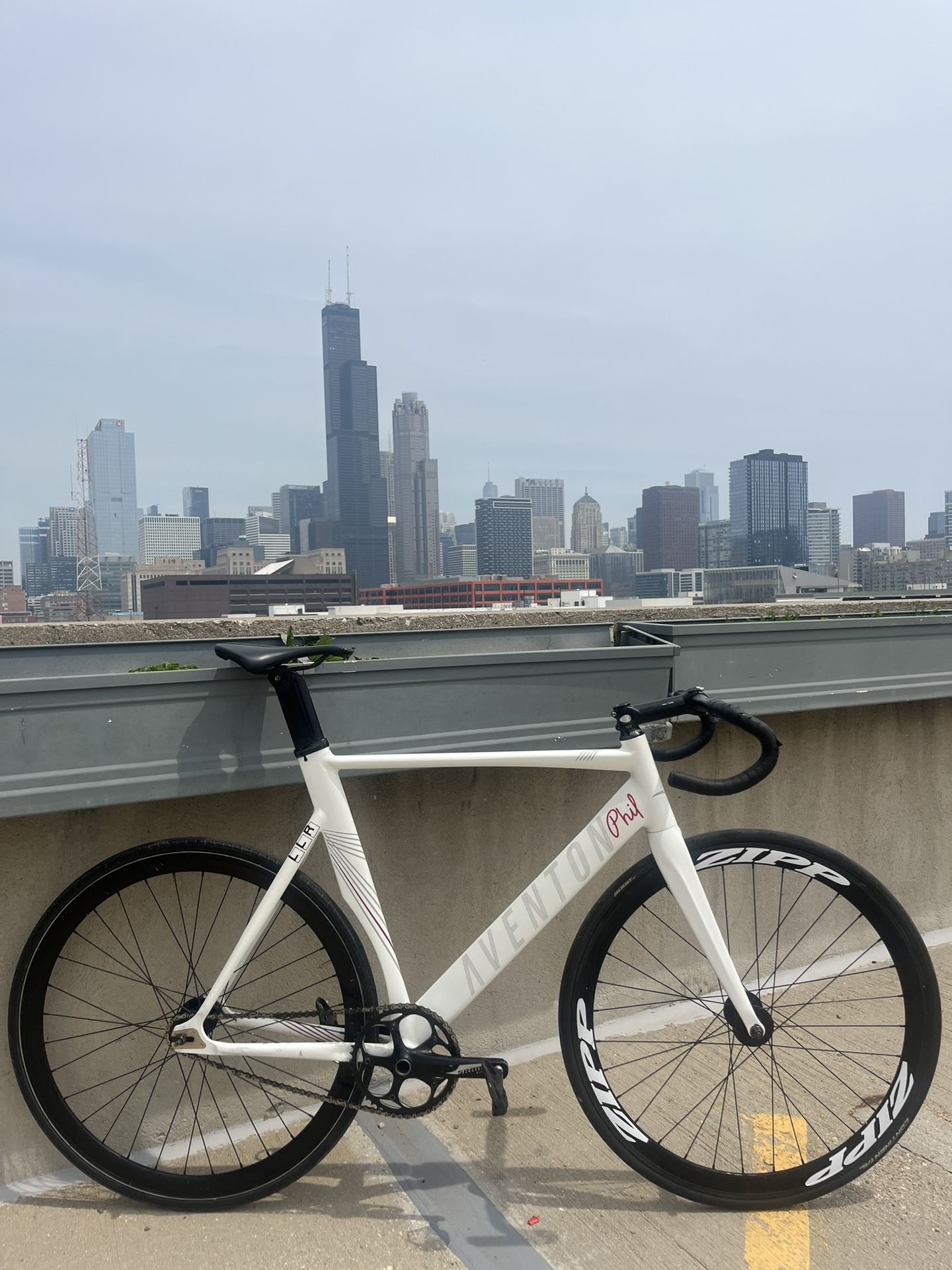 White Aventon Mataro Frameset 400 OBO
