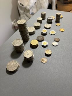 Mexican Peso & Centavo Coin Collection Large Lot