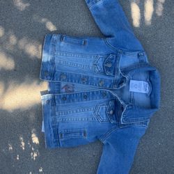 Baby Minnie Mouse Denim Jacket Size 6/9 Months