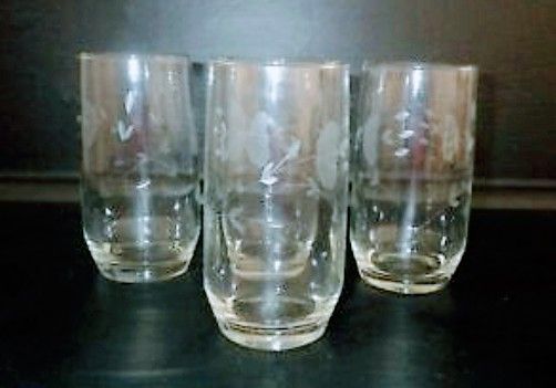 Princess House Heritage Crystal (3)11 oz. Juice Glasses 

