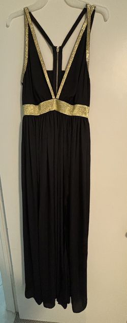 Evening Dress Black& Gold