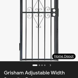 Security Door Gate, Grey excellent Condition