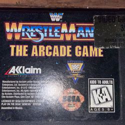Wwf WrestleMania The Arcade Game For Saga Genesis.