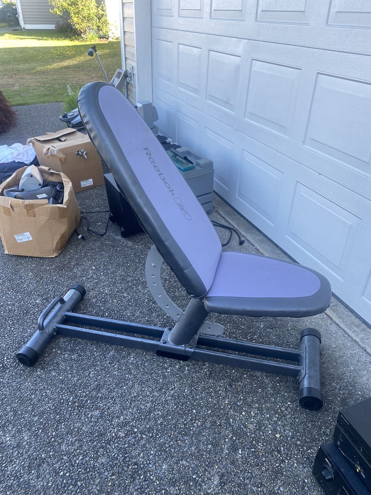 Reebok Adjustable Weight Exercise, Bench