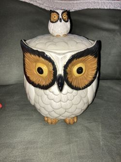 Vintage OTAGIRI OWL Cookie Jar
