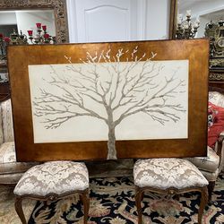 Stunning Pier 1 Imports Hand Painted Tree of Life in Bronze Tone🌷
