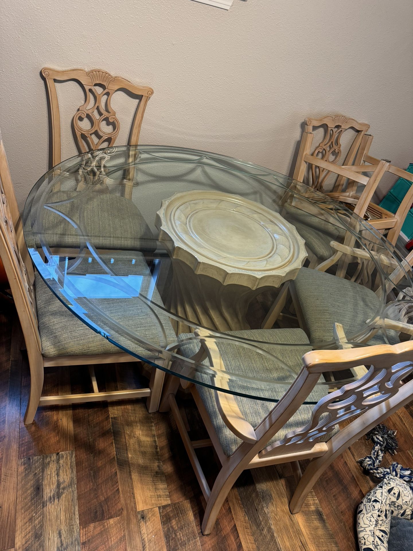 Round Glass Table