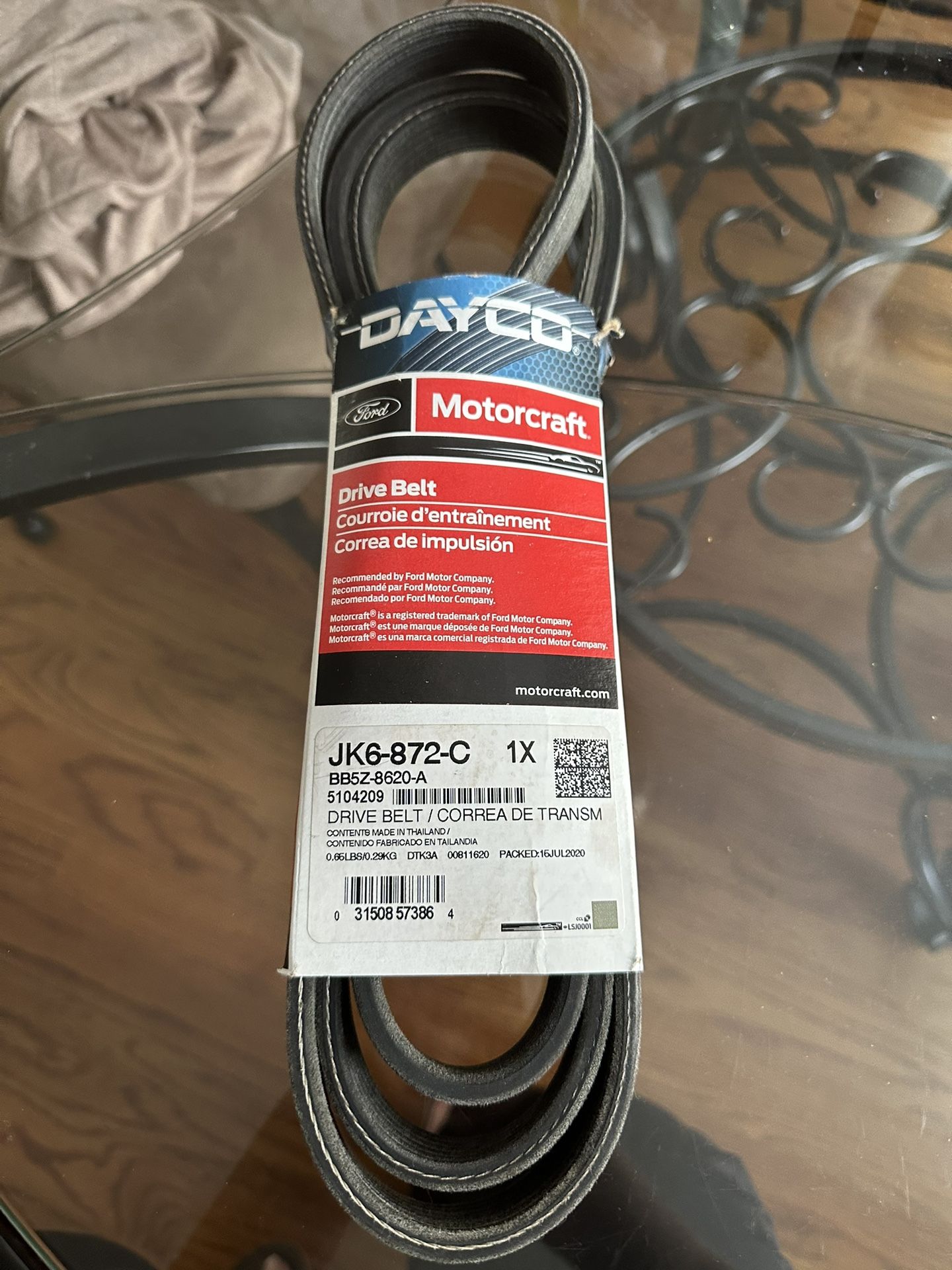 Ford Drive Belt JK6-872-C