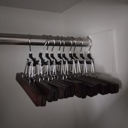 Set of 10 Wooden Pant/Skirt Hangers