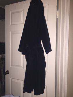 Cherokee blue terry cloth robe