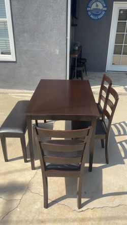 Wooden table set