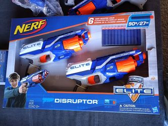 Nerf N Strike Elite Disruptor 6 Dart Rapid Fire Nerf Blaster 4 Pack with extra darts

Condition
2 used & 2 new in box

Experience the excitement, ener