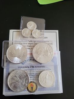 Silver Bullion Coin Collection Lot