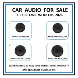 Kicker Cwr Woofers