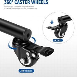 NEEWER Backdrop Stand Heavy Duty with 360° Wheels, 10x7ft Background Stand and Carrying Bag