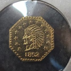 1852 California Gold Token 10kt